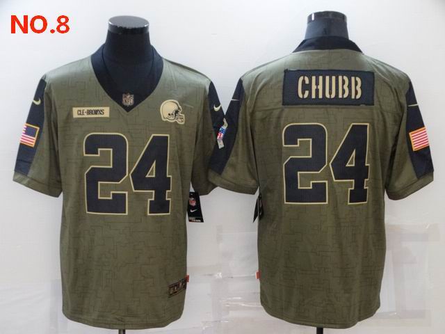 Men's Cleveland Browns #24 Nick Chubb Jesey NO.8;